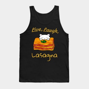 Live Laugh Lasagna Tank Top